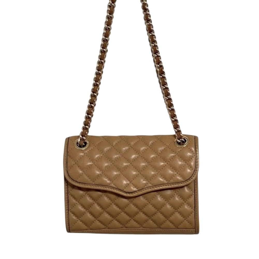 Rebecca Minkoff Mini Quilted Affair Tan Brown